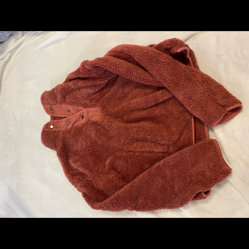 quarter button up, fuzzy